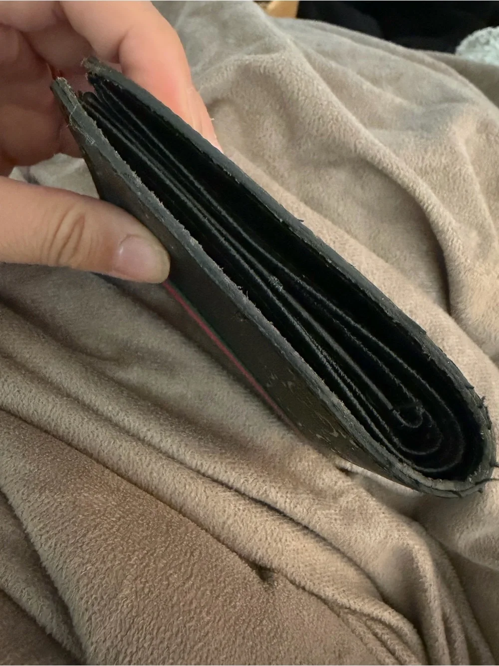 Gucci Black Card Holder Wallet with Red and Green Stripe